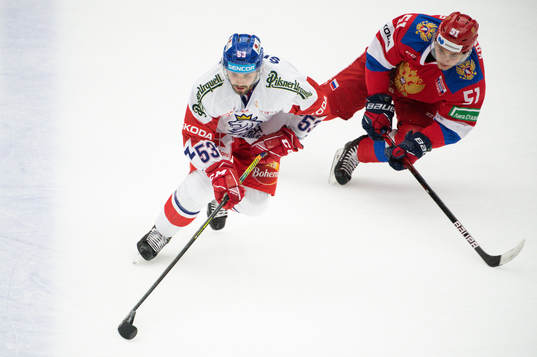 Michael Spacek of Czech Republic and Nikolai Kovalenko of