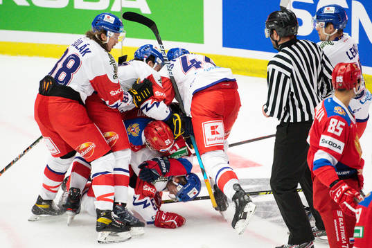 Nikolai Kovalenko of Russia and Michael Spacek of Czech