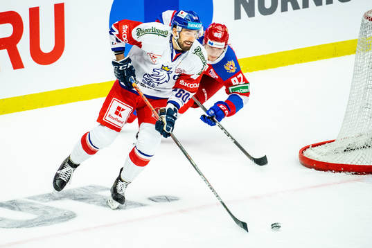 Michal Moravcik of Czech Republic and Vasily Podkolzin of