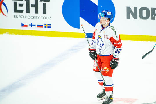 Matej Blumel of Czech Republic looks dejected