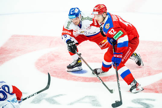 Jakub Flek of Czech Republic and Vasily Podkolzin of Russia