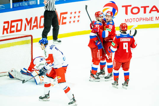 Zakhar Bardakov, Vasily Podkolzin and Nikita Chibrikov of