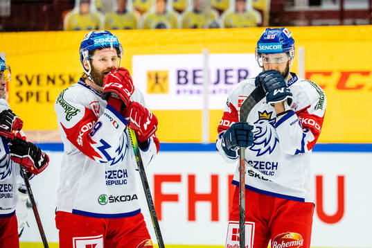 Players of Czech Republic looks dejected