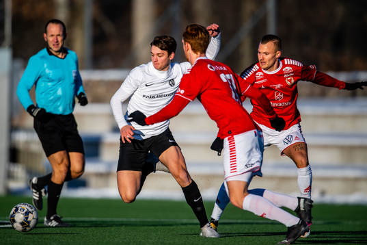 Landskronas Emil Jönsson och Kalmars Rasmus Sjöstedt och