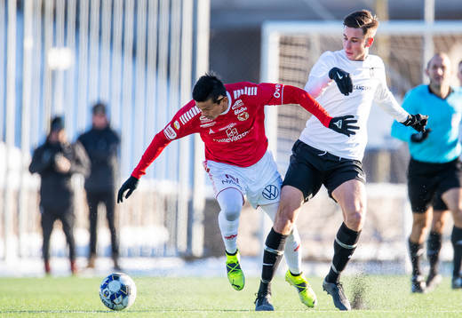 Landskronas Filip Olsson och Kalmars Romario Pereira Sipiao