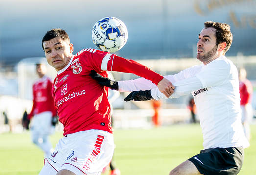 Landskronas Alexander Tkacz och Kalmars Emin Nouri