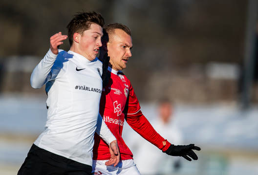 Landskronas Kevin Jensen och Kalmars Rasmus Sjöstedt