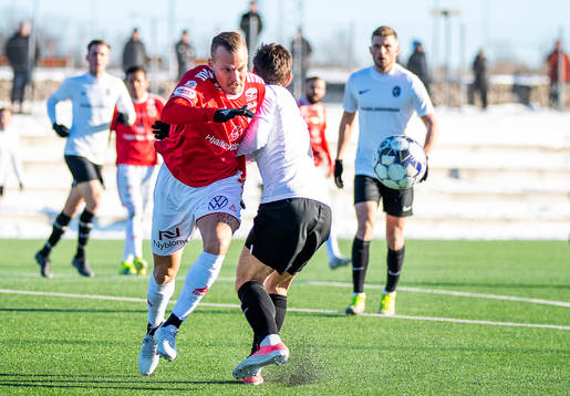 Kalmars Rasmus Sjöstedt och Landskronas Alexander Tkacz