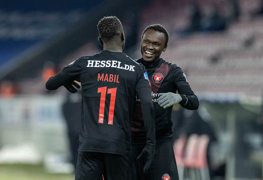 [DK=20210214: Awer Mabil (11), FC Midtjylland og Pione
