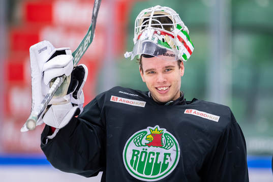 Rögles målvakt Johan Gustafsson