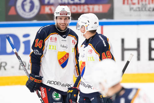 Djurgårdens Tom Wandell jublar