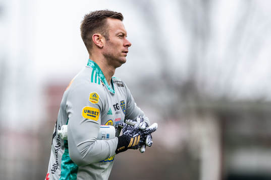 Falkenbergs målvakt Viktor Noring