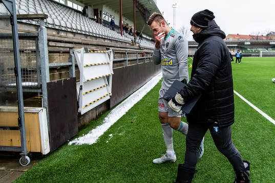 Falkenbergs målvakt Viktor Noring