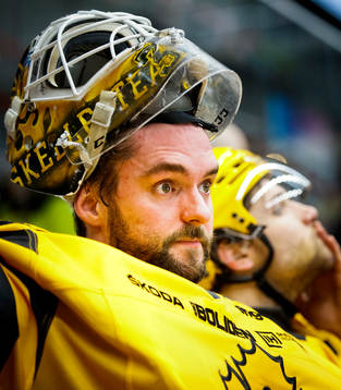 Skellefteås målvakt Gustaf Lindvall