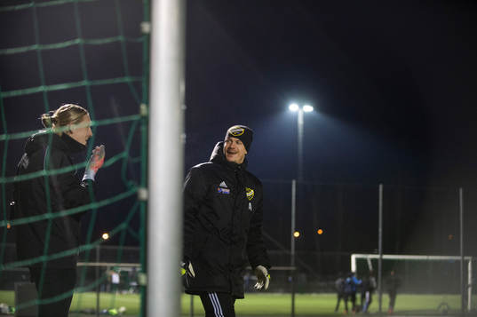 IFK Hässleholms nye målvaktstränare Johan Dahlin och