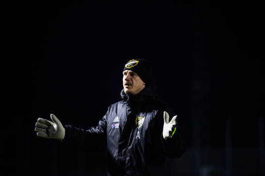 IFK Hässleholms nye målvaktstränare Johan Dahlin och