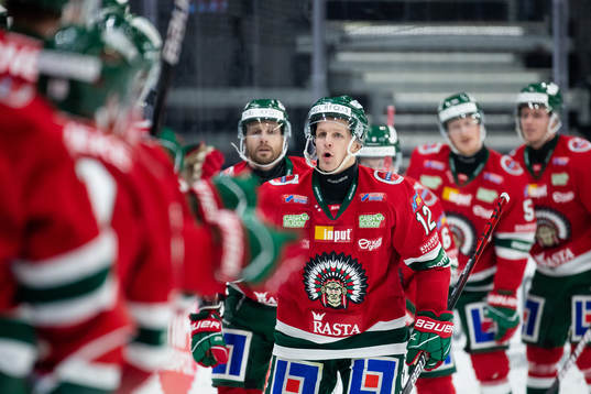 Frölundas Max Friberg jublar