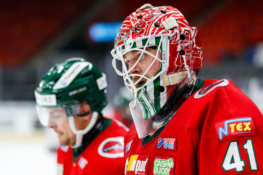 Frölundas målvakt Niklas Rubin deppar