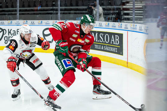 Malmö Redhawks Matias Lassen och Frölundas Elmer