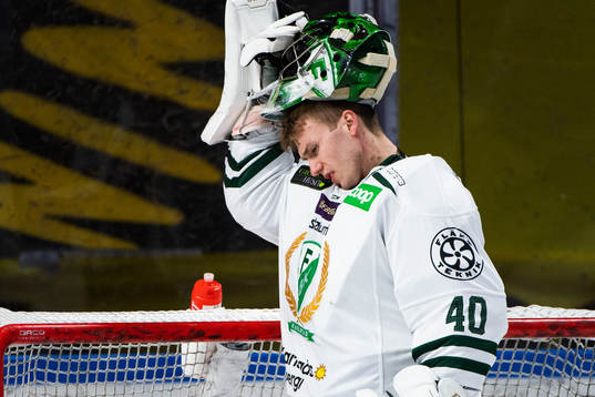 Färjestads målvakt Henrik Haukeland