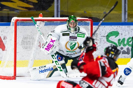 Färjestads målvakt Henrik Haukeland