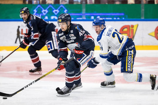 Linköpings Simon Lundmark och Leksands Emil Heineman