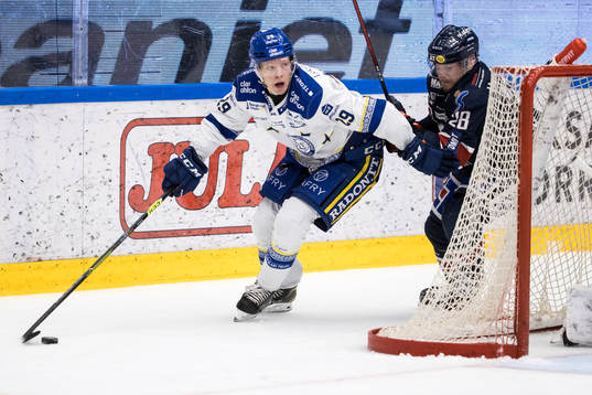 Leksands Emil Heineman och Linköpings Jaakko Rissanen