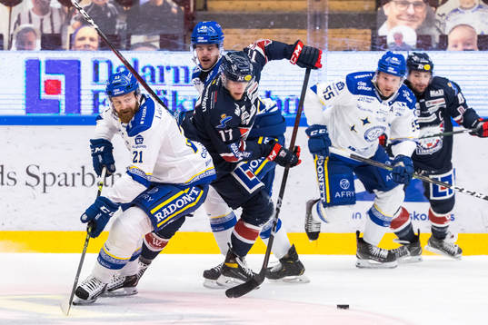 Leksands Mattias Ritola och Linköpings Niko Ojamäki
