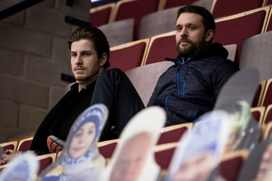 Leksands Peter Cehlarik och fystränare Jesper Gillerås