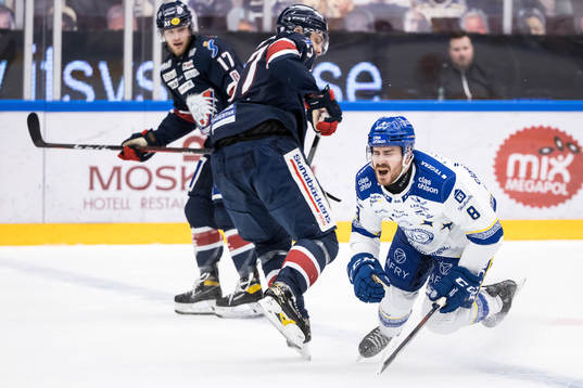 Leksands Matt Caito och Linköpings Filip Berglund