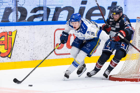 Leksands Emil Heineman och Linköpings Jaakko Rissanen