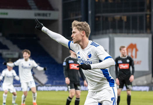 [DK=20210215: Viktor Fischer (7), FC København, jubler