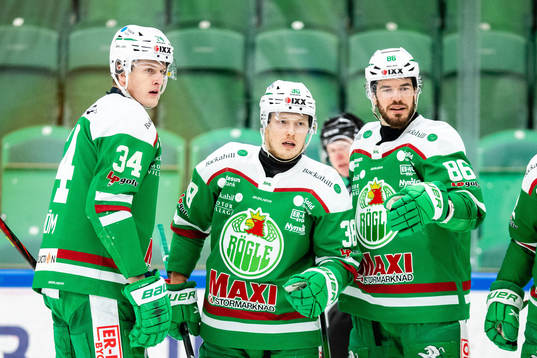 Rögles Adam Edström, Erik Andersson och Eric Gelinas