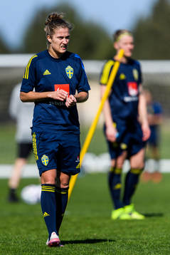 Filippa Angedalduring a training session with the Swedish