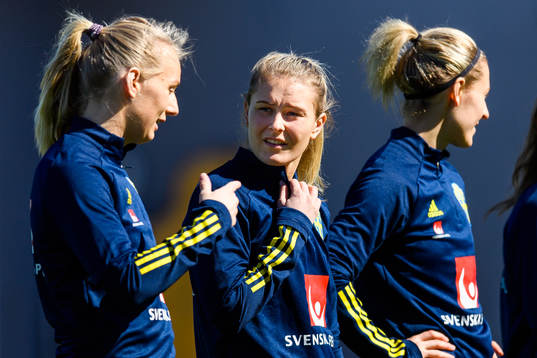 Stina Blackstenius and Amanda Nilden