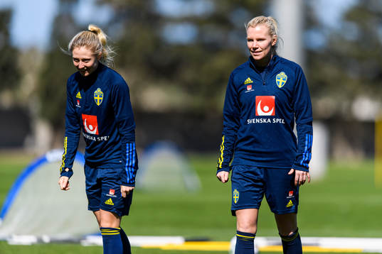 Rebecka Blomqvist and Josefine Rybrink