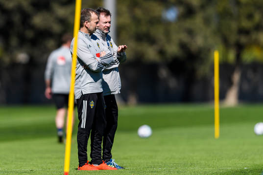 Pontus Ekblom, physio and Peter Gerhardsson, head coach