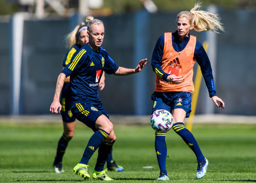 Caroline Seger and Sofia Jakobsson