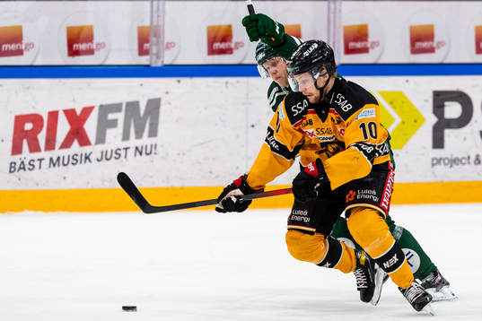 Färjestads Daniel Viksten och Luleås Einar Emanuelsson