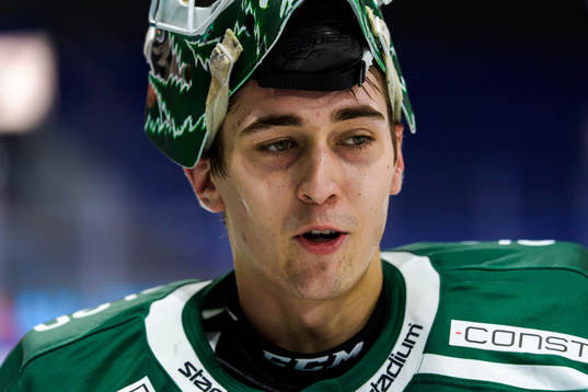 Färjestads målvakt Arvid Holm