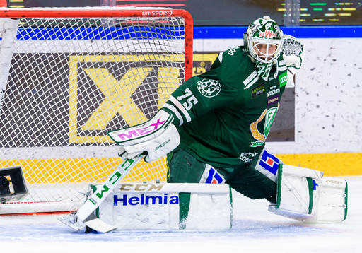 Färjestads målvakt Arvid Holm