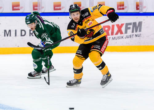 Färjestads Daniel Viksten och Luleås Einar Emanuelsson