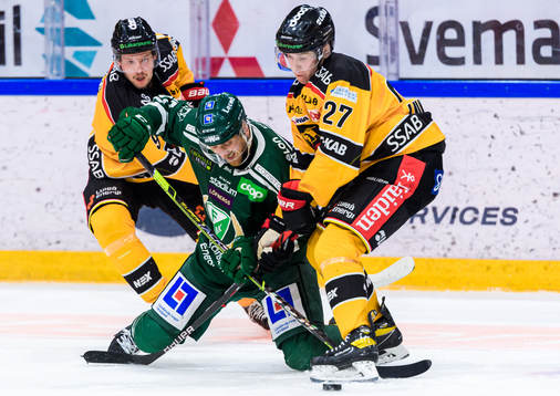 Färjestads Pontus Widerström och Luleås Nils Lundkvist