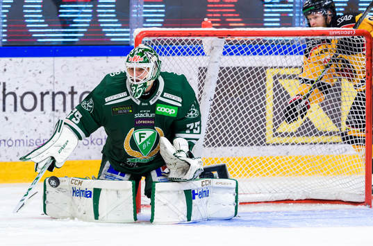Färjestads målvakt Arvid Holm