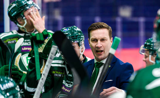 Färjestads huvudtränare Johan Pennerborn