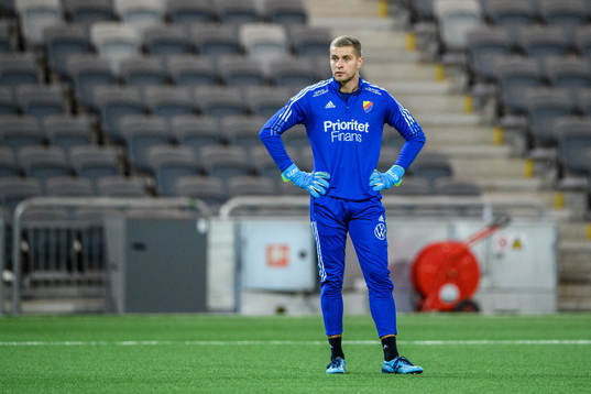 Djurgårdens målvakt Aleksandr Vasyutin