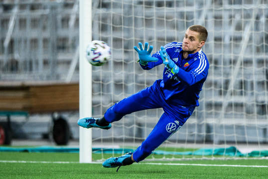 Djurgårdens målvakt Aleksandr Vasyutin
