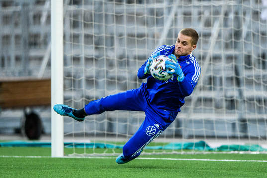 Djurgårdens målvakt Aleksandr Vasyutin