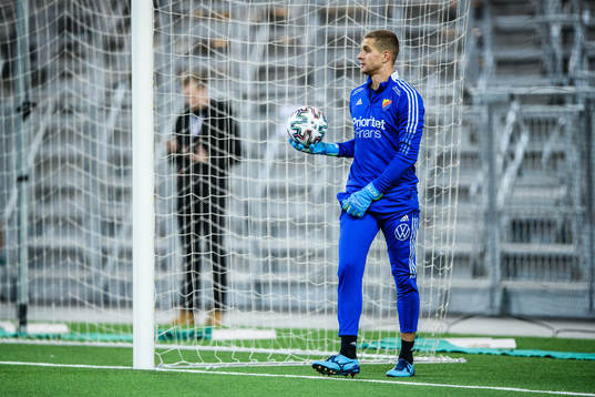 Djurgårdens målvakt Aleksandr Vasyutin