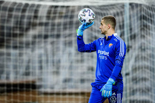 Djurgårdens målvakt Aleksandr Vasyutin